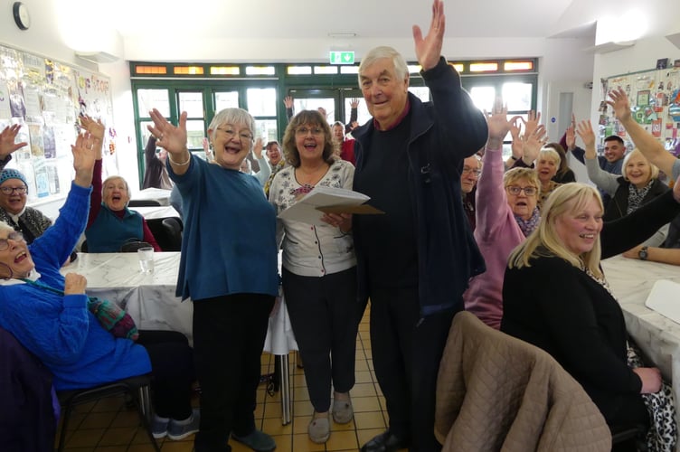 Lynne Atkins, centre, pictured, left to right, with  trustees Hilary Beech and Terry Wood, has retired after devoting thirty years of service to Bulwark Community Centre initially as a volunteer and latterly as its administrator.
